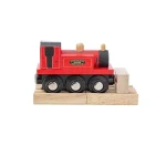 Bigjigs Rail Dřevěný vláček Teriér červená