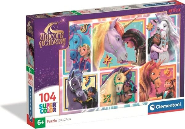 Puzzle Jednorožčí akademie Přátelství 104 dílků