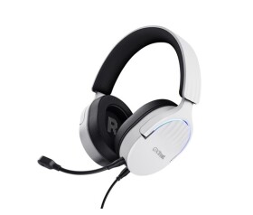 TRUST Herní sluchátka GXT 490W FAYZO, USB, bílá EDF_1667328