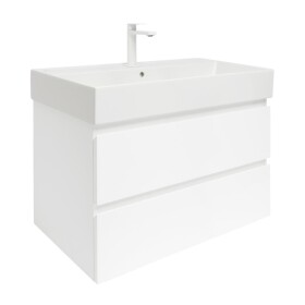 Koupelnová skříňka s umyvadlem SAT B-Way 79x50x45 cm bílá lesk BWAY280WU2BBI BWAY280WU2BBI