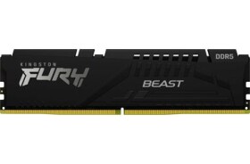 Kingston Fury Beast Black 16GB (1x 16GB) DDR5 6400MHz / CL32 / DIMM / On-Die ECC / XMP / 1.4V (KF564C32BB-16)