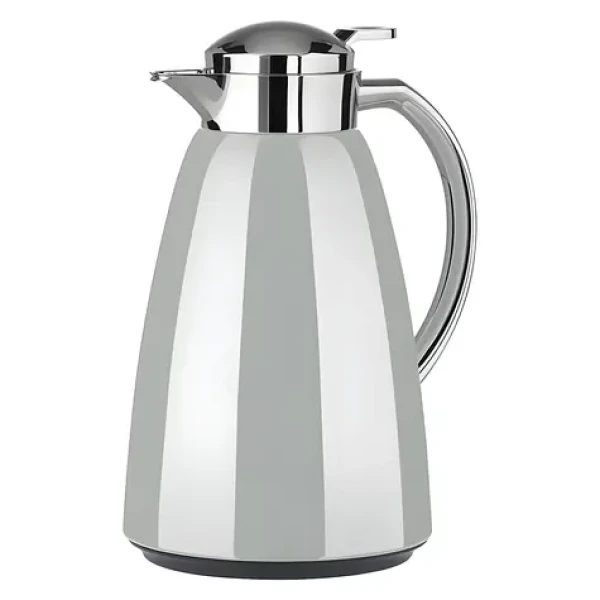 Emsa CAMPO Vacuum 1 l světle šedá / Vakuová konvice (termoska) / Quick Tip (F4130100)