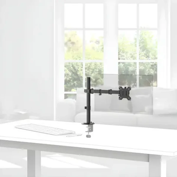Hama Stolní držák pro 1 monitor 35" černá / Stolní držák / 1 rameno / VESA 75x75-100x100 / nosnost 12 kg (00220901)