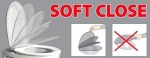 DEANTE Podomítkový rám, pro závěsné WC mísy + SLIM tlačítko černé + WC INVENA LIMNOS WITH SOFT, včetně soft/close sedátka CST_WC01 N51P LI1