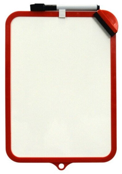 Oboustranně stíratelná tabulka CONCORDE - červená