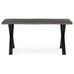 Jídelní stůl 160x90cm, mdf, šedý dub, HT-F4316 GREY