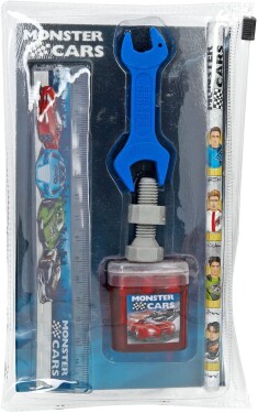 Monster Cars Monster Cars, 1670976, psací sada pro chlapce, 5 ks