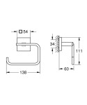 GROHE - QuickFix Start Cube Držák toaletního papíru, chrom 40978000