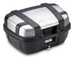 Trk52N kufr Givi Trekker černý se stříbrným hliníkovým víkem (Monokey), objem 52 ltr.