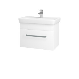 Dřevojas - Koupelnová skříňka SOLO SZZ 60 - N01 Bílá lesk / Úchytka T01 / M01 Bílá mat 205744A
