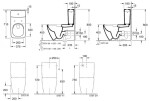 VILLEROY & BOCH - Venticello WC kombi mísa, Vario odpad, DirectFlush, alpská bílá 4612R001