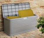 TOOMAX WOODYS zahradní plastový úložný box 280 L - světle šedá