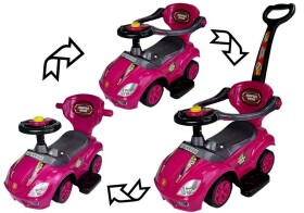 Mamido Dětské odrážedlo 3v1 Mega Car růžové
