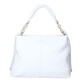 Luxusní dámská koženková kabelka do ruky MaxFly Bodi, bílá
