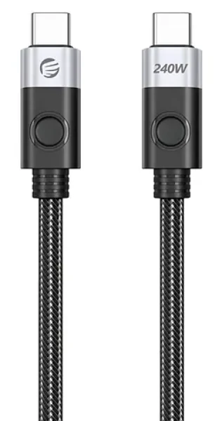 Orico CC240 černá / Kabel USB-C na USB-C / USB4 / 40 Gbps / 240 W / 8K 60Hz / 0,5 m