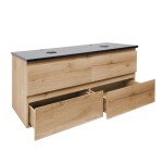 Koupelnová skříňka s krycí deskou SAT B-Way 119x50x45 cm dub mat BWAY2120OAKZ BWAY2120OAKZ