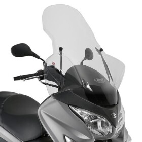 3106DT plexi čiré S. Burgman 125-200 (06-21) s ochranou rukou, vxš845x655 mm, vyšší o 215 mm