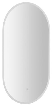 AQUALINE - MAGARA oválné zrcadlo s LED osvětlením 45x80cm, dotykový senzor, stmívatelné MG045