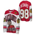 Outerstuff Dětské tričko Connor Bedard #98 Chicago Blackhawks NHL Player Polyester Top Velikost: Dětské M (136 – 152)