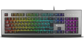 Genesis Rhod 500 RGB černá, šedá / Herní klávesnice / RGB podsvícení / 104 kláves / USB-A / drátová (NKG-1621)