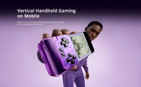 GameSir Pocket Taco fialová / Herní ovladač / Bluetooth / Skládací / 600 mAh (6936685224353)