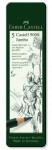 Umělecké grafitové tužky Faber-Castell 9000 JUMBO 119305 sada 5 ks kovová krabička