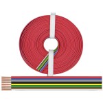 Donau Elektronik 225-885-10 lanko/ licna 8 x 0.25 mm² + 8 x 0.25 mm² černá, červená, modrá, šedá, zelená, bílá, žlutá, hnědá 10 m