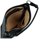 Trendy dámská koženková kabelka na rameno Sandipa, tmavě modrá