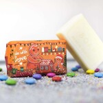 The English Soap Company Vánoční mýdlo Perníček - Pomeranč/Skořice 190 g, oranžová barva