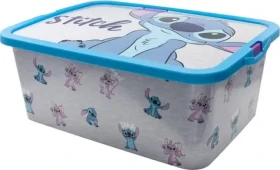 STOR Úložný box 13l Stitch a Angel / Úložný box / 39 x 29 x 15 cm / S odnímatelným víkem (02435)