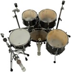 Sonor AQX Kids Black Midnight Sparkle 5 Piece Drum Set