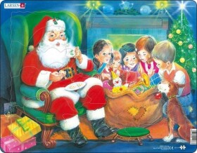 Puzzle Santa a děti