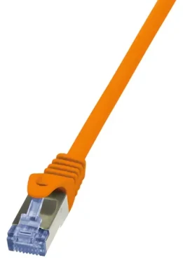 LogiLink Patch kabel Cat6A oranžová / Patch kabel / S/FTP / RJ-45 / 0,5 m (CQ3028S)