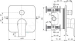 IDEAL STANDARD - Tesi Baterie pod omítku, chrom A6586AA