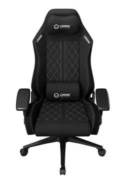 Lorgar CHA41 černo-bílá / Herní židle / ergonomická / prošívaná látka odolná skvrnám (LRG-CHA41-BK-WH)