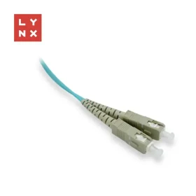 Lynx SC/SC / Optický patch kabel / Duplex / OM3 / 50/125 µm MM / 0,5 m (LX-DPX-SC/SC-OM3-05)