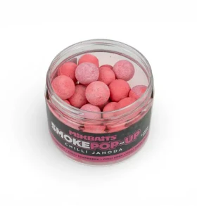 Mikbaits Pop-Up SMOKE Chilli Jahoda / Plovoucí boilie / 14 mm / 150 ml (MC0191)