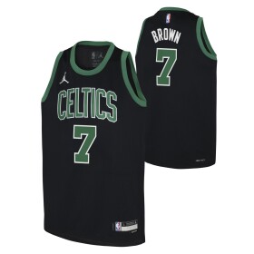 Dětský dres Boston Celtics NBA Jaylen Brown #7 Statement Swingman Černá (YOUTH)