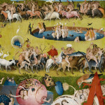 Nástěnný poznámkový kalendář 2026 NOTIQUE - Hieronymus Bosch, 30 x 30 cm