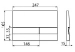 ALCADRAIN Jádromodul - předstěnový instalační systém s chromovým tlačítkem M1721 + WC INVENA FLORINA WITH SOFT, včetně soft/close sedátka AM102/1120 M1721 FL1