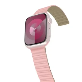 Araree Silicone Link růžovo-khaki / Řemínek / Silikonový / Pro Apple Watch 38/40/41mm / Magnetický (AR70-01908B)