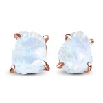 Emporial 14k náušnice vermeil GU-DR16341E-ROSEGOLD-MOONSTONE
