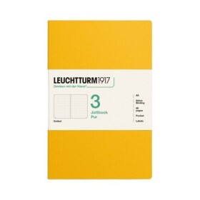 Zápisník Jottbook pur A5, 80l, tečkovaný, Sunflower, 3ks