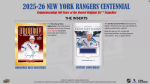 Hokejové karty NHL 2025-26 Upper Deck New York Rangers NHL Centennial Hobby Box