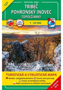 Tribeč Pohronský Inovec Topoľčianky 1:50 000