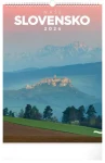 NOTIQUE Nástenný kalendár Naše Slovensko 2026 / 33 x 46 cm (PGN-35729-SK-L)