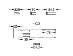 GROHE - Příslušenství Prodlužovací set 1/2, 25 mm, chrom 46191000