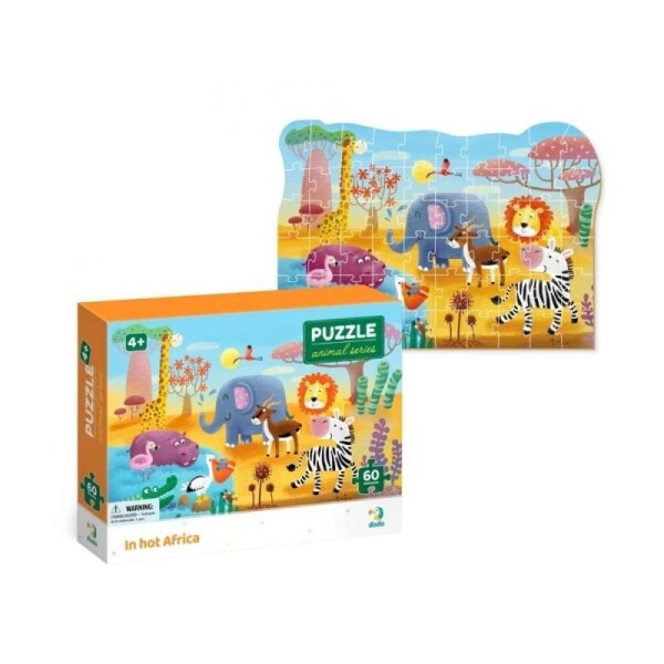 Dodo Puzzle biomy - Vedro v Africe 60 dílků