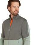 ICEBREAKER Mens 400 RealFleece Descender LS Z, Galaxy/Moss/Cb (vzorek) velikost: M
