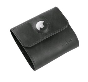 Kožená peněženka FIXED Classic Wallet for AirTag z pravé hovězí kůže černá